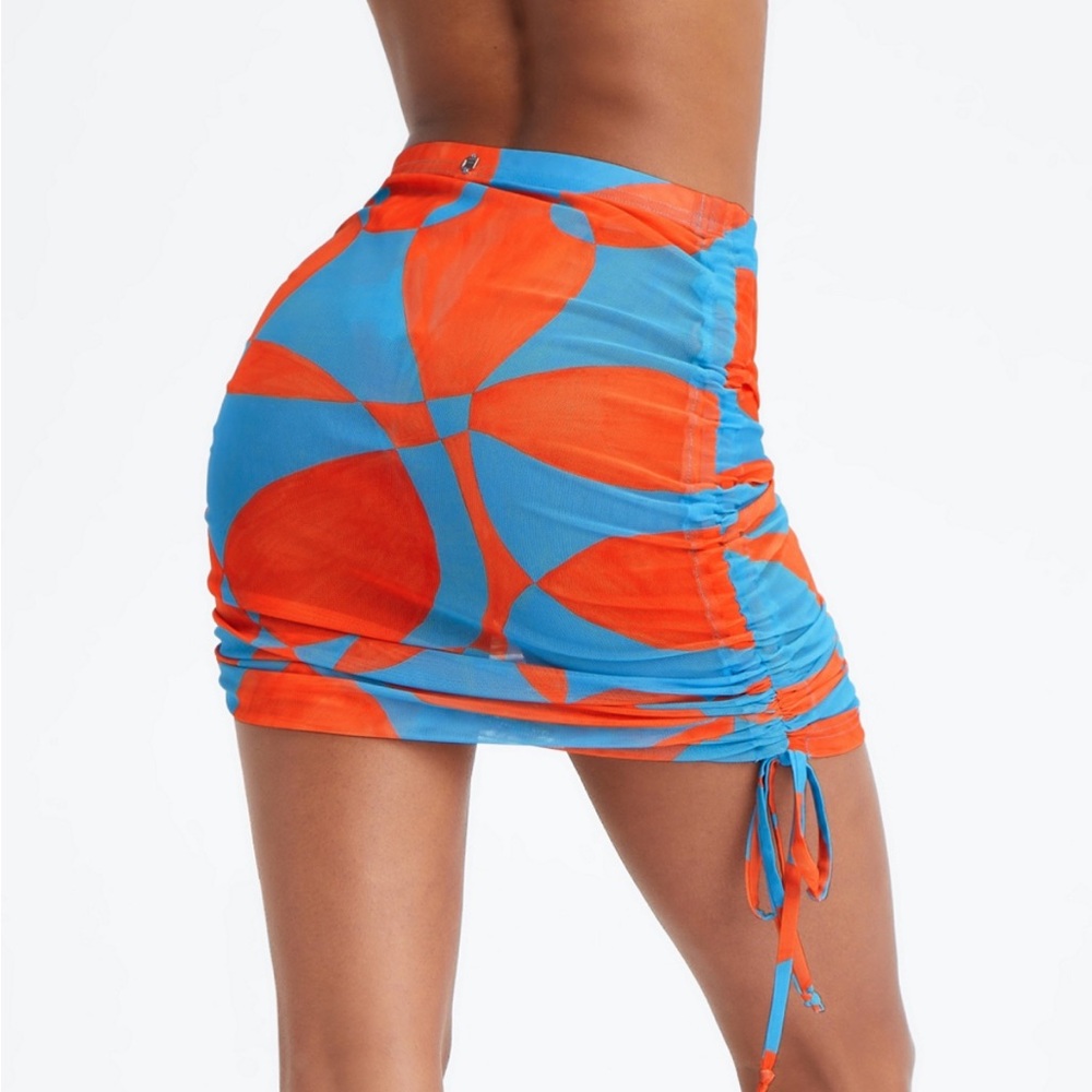 Fabletics Poolside Mesh Mini Skirt Coverup XS